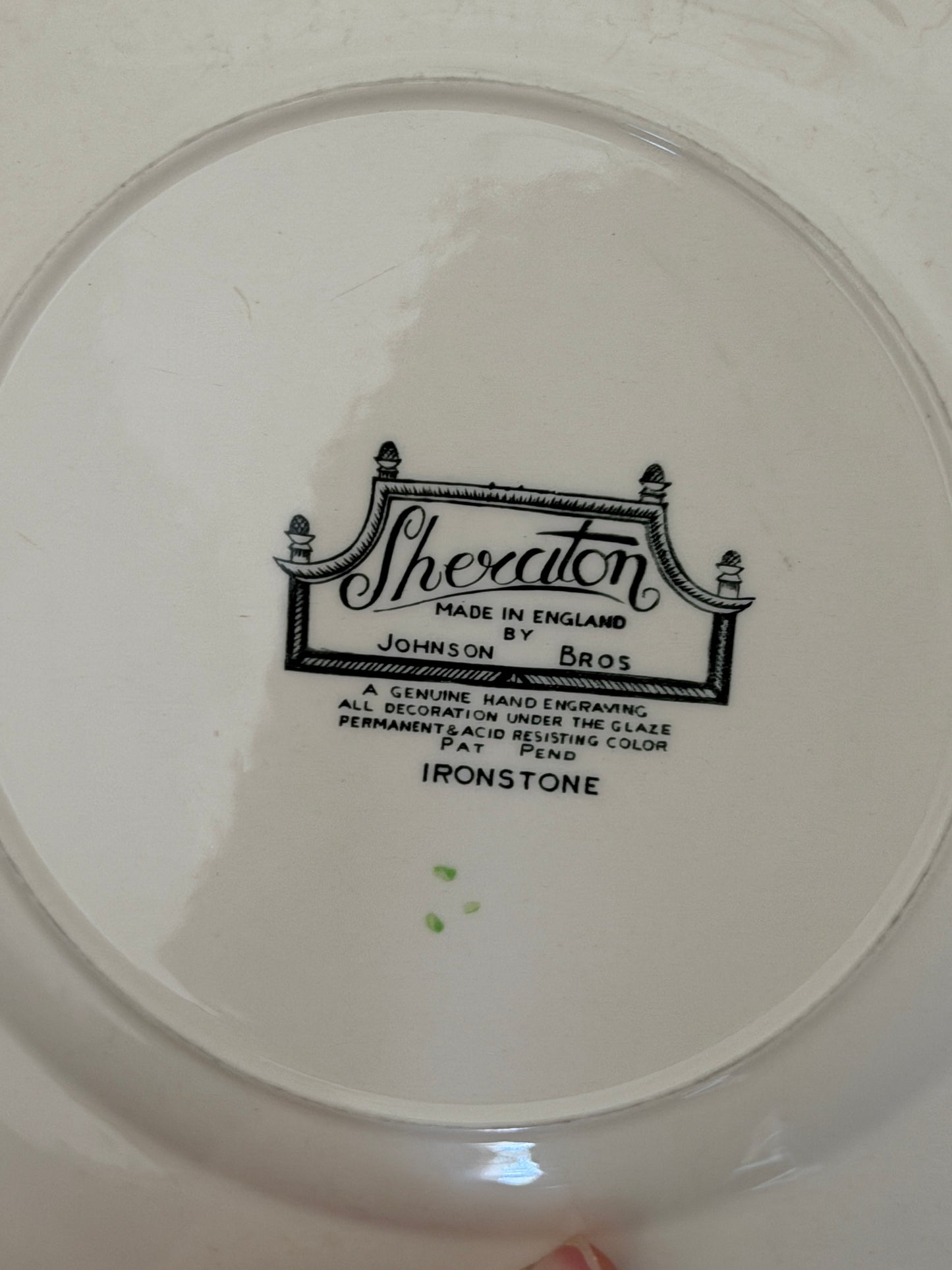 Ironstone Floral Square Plates - The Johnson Bros “Sheraton”