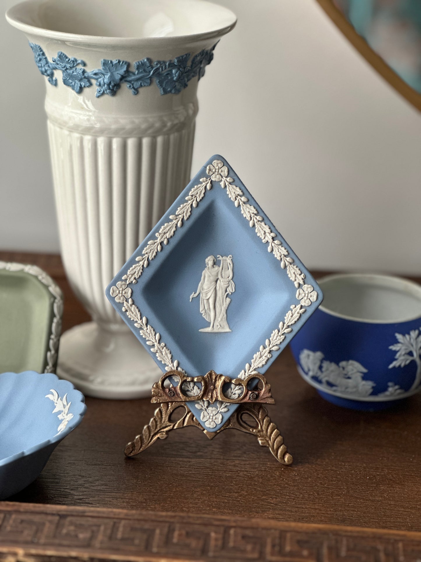 Wedgwood Jasperware Blue Diamond Tray