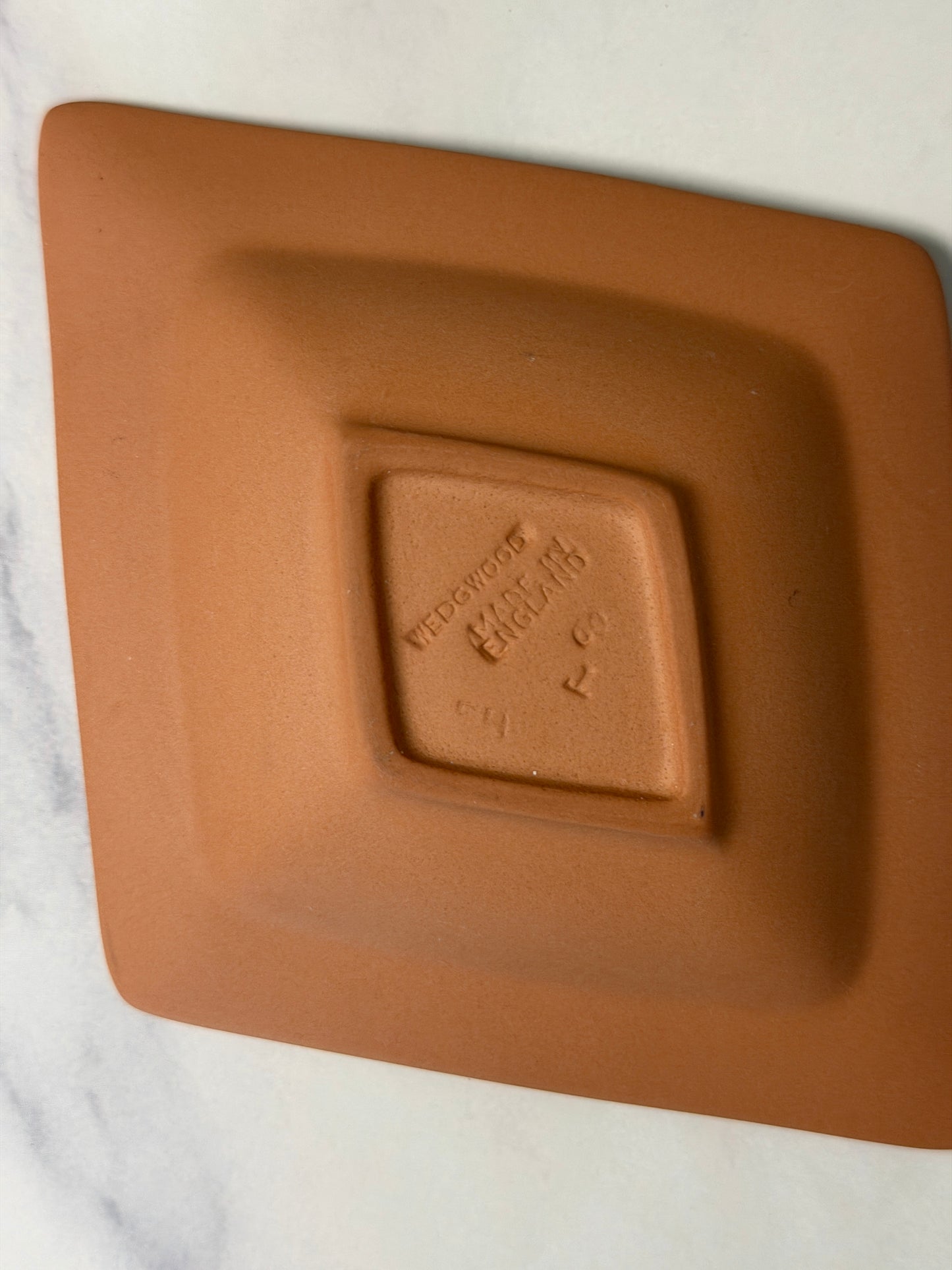 Wedgwood Terracotta Jasperware Diamond Tray