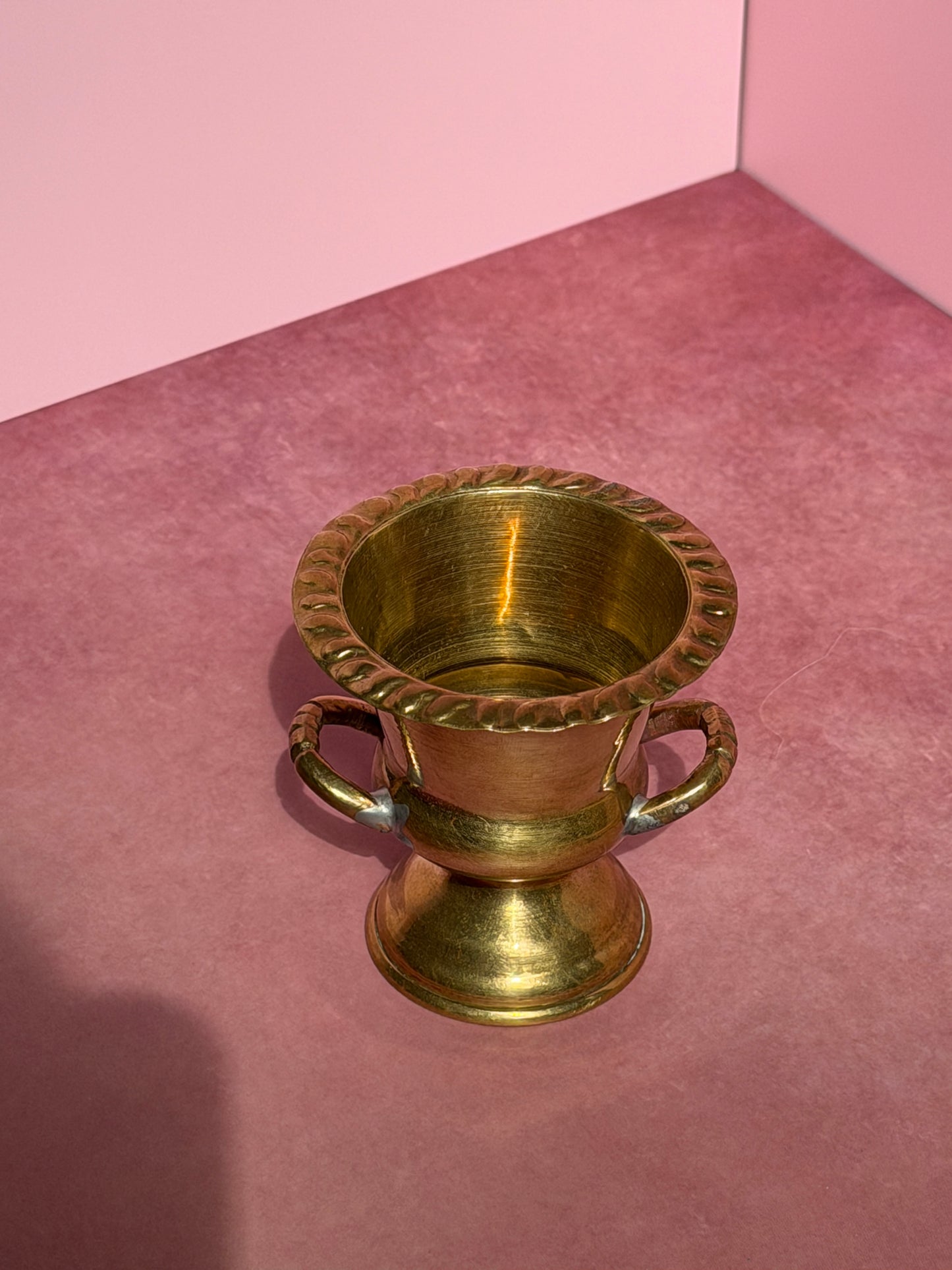 Petite Brass Urn with Handles