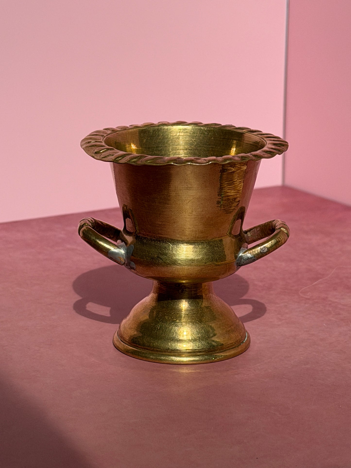 Petite Brass Urn with Handles