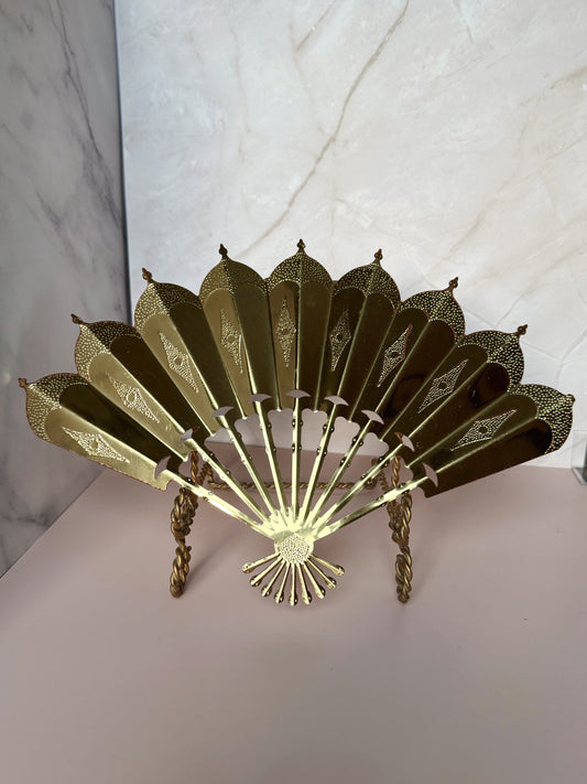 MCM Brass Plated Wall Fan