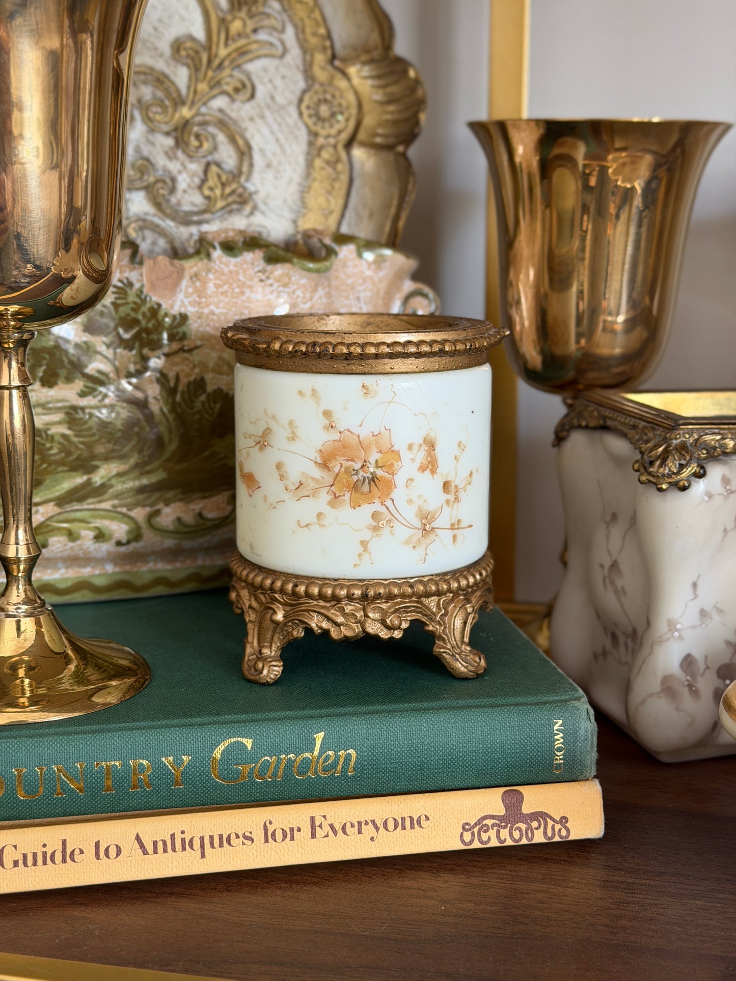 Victorian Glass Vanity Jar