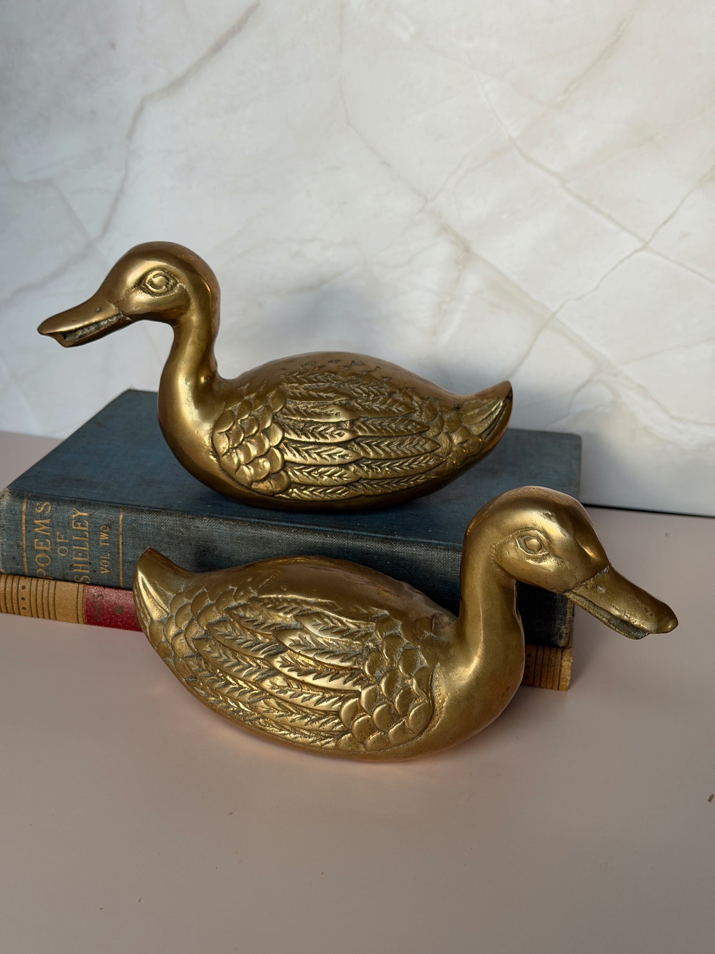 MCM Solid Brass Ducks (Pair)