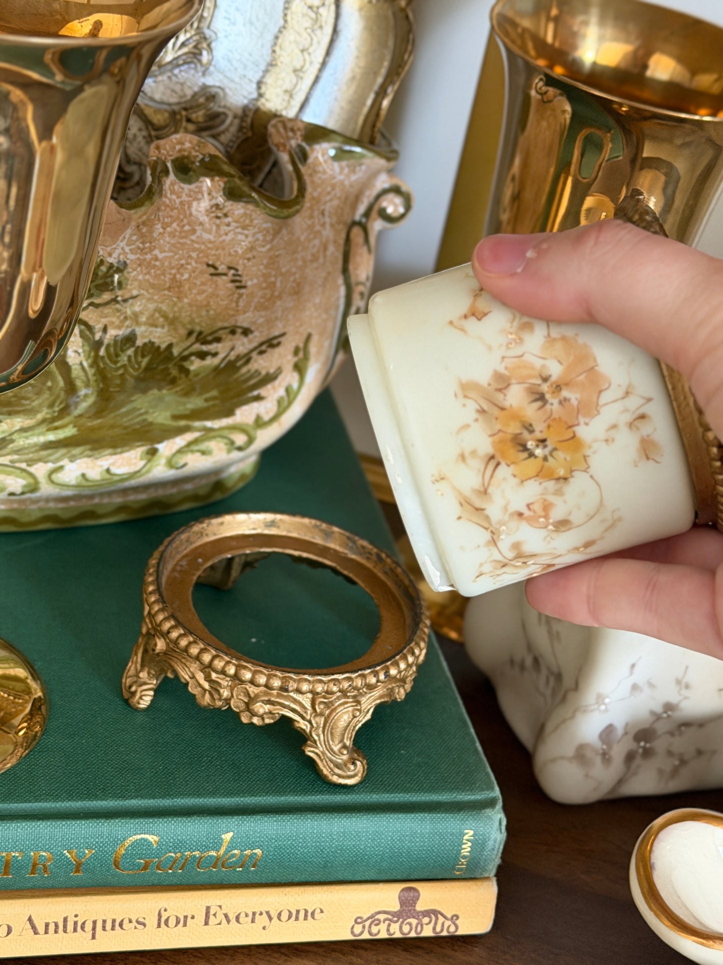 Victorian Glass Vanity Jar