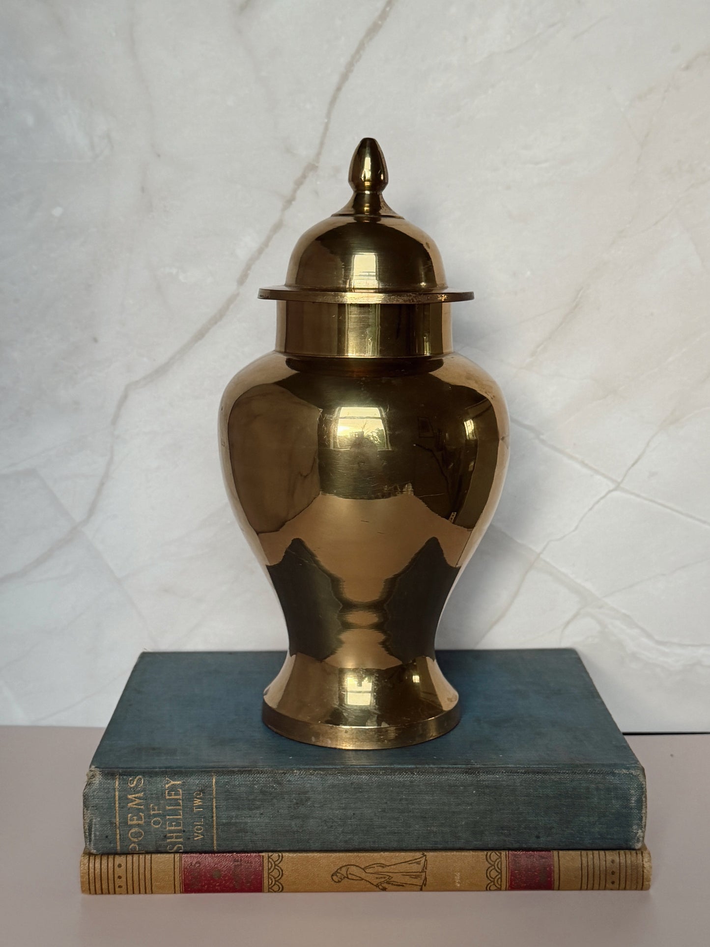 MCM Solid Brass Ginger Jar