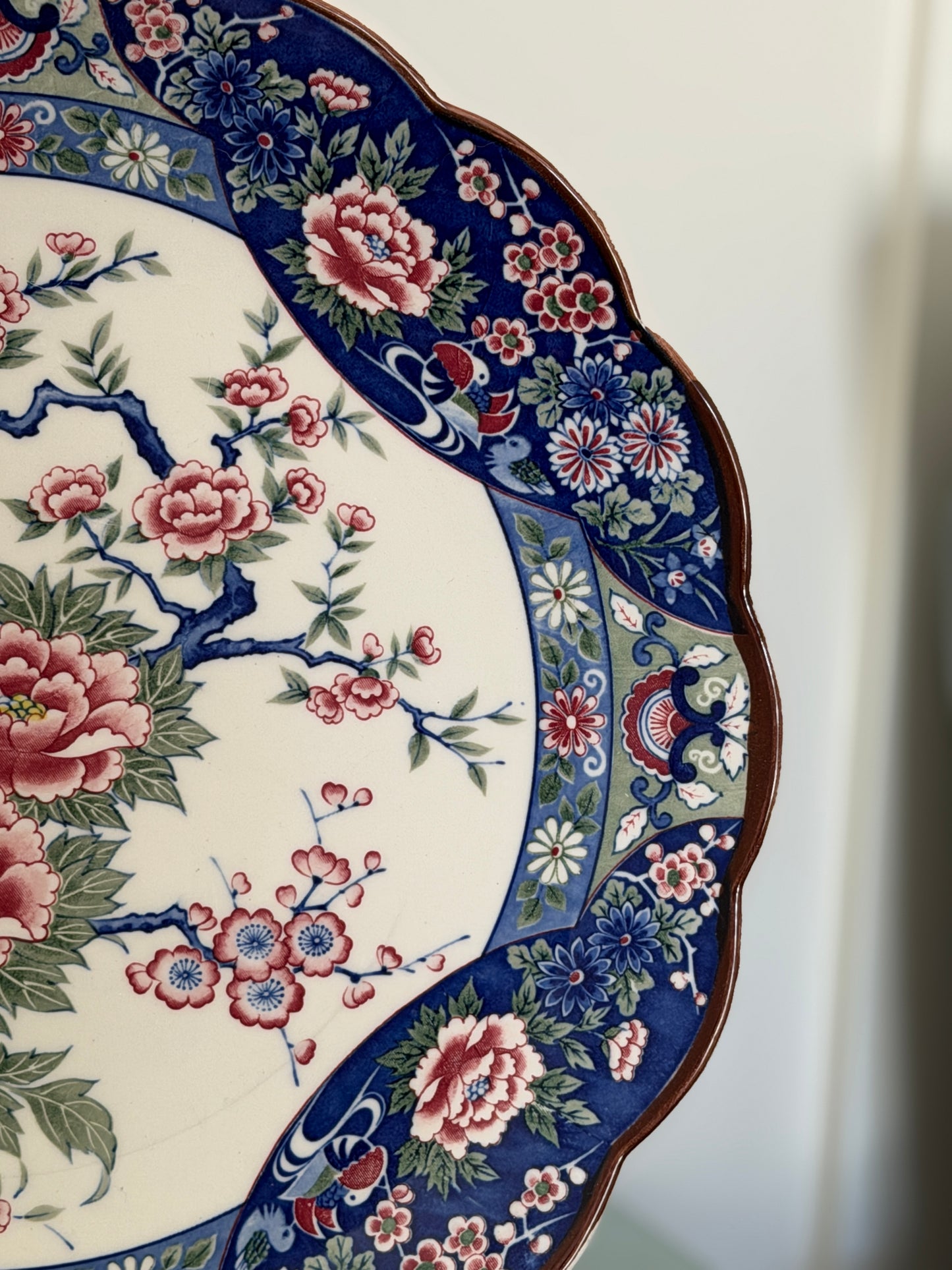 Imari Bird & Peony Plate