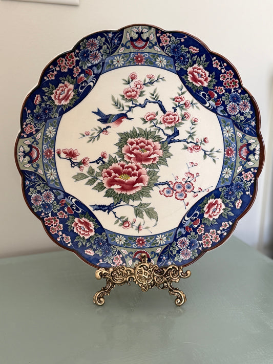 Imari Bird & Peony Plate