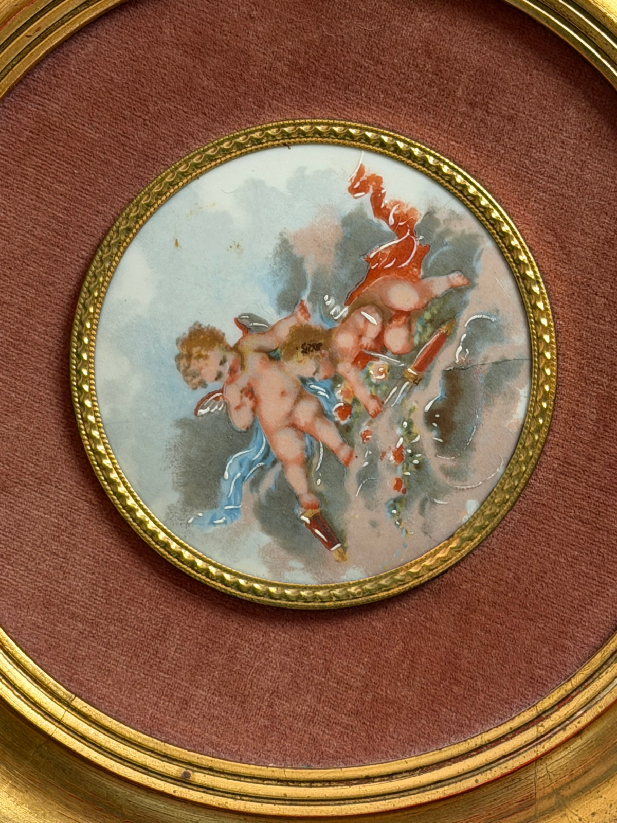 Vintage Gilt Cherub Wall Art (Set of Three)