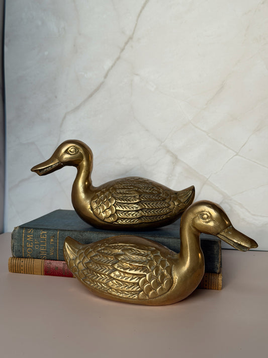 MCM Solid Brass Ducks (Pair)