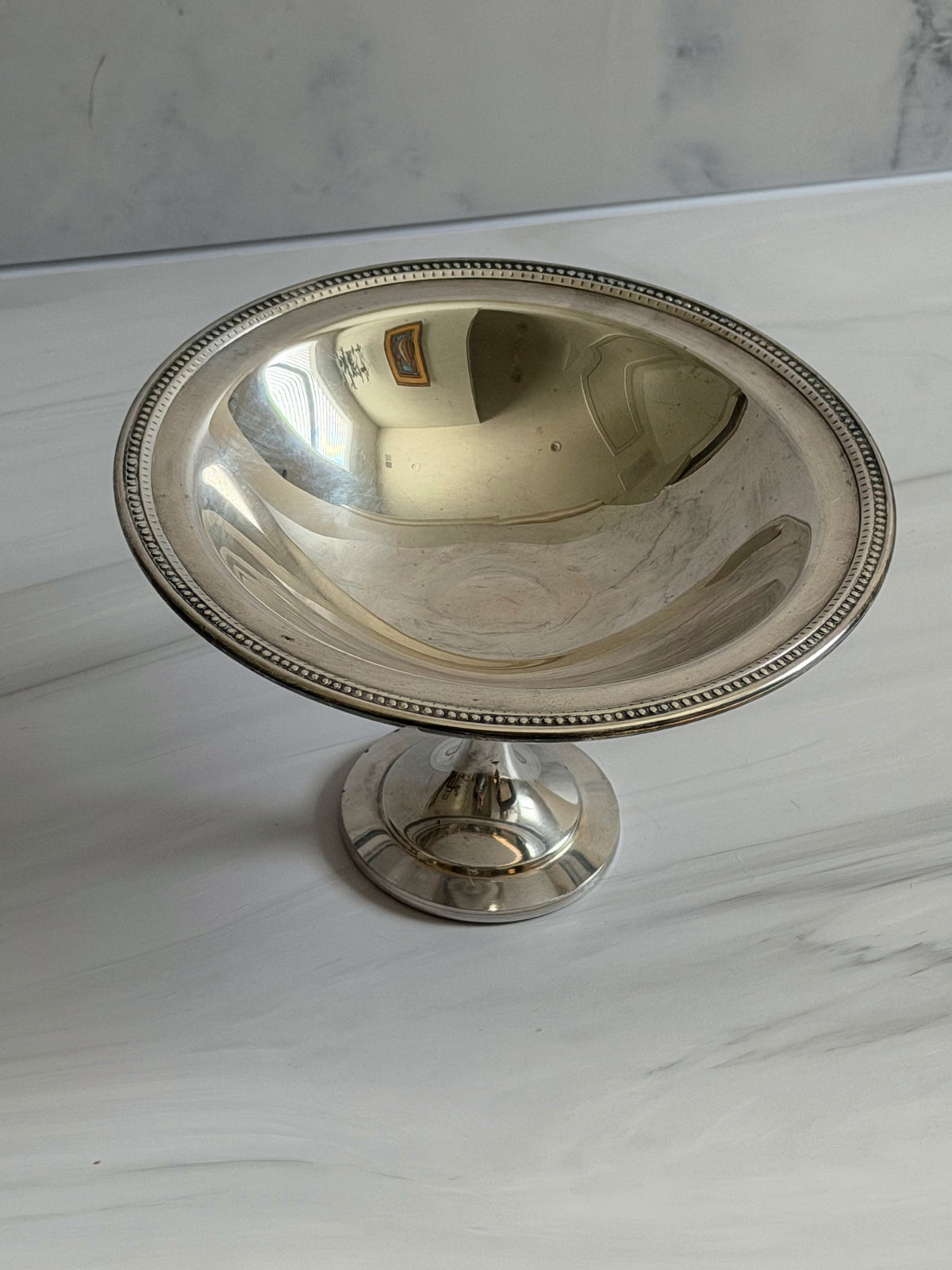 Vintage Oneida Silverplate Pedestal Compote