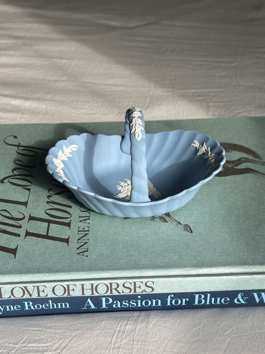Wedgwood Jasperware Blue Basket