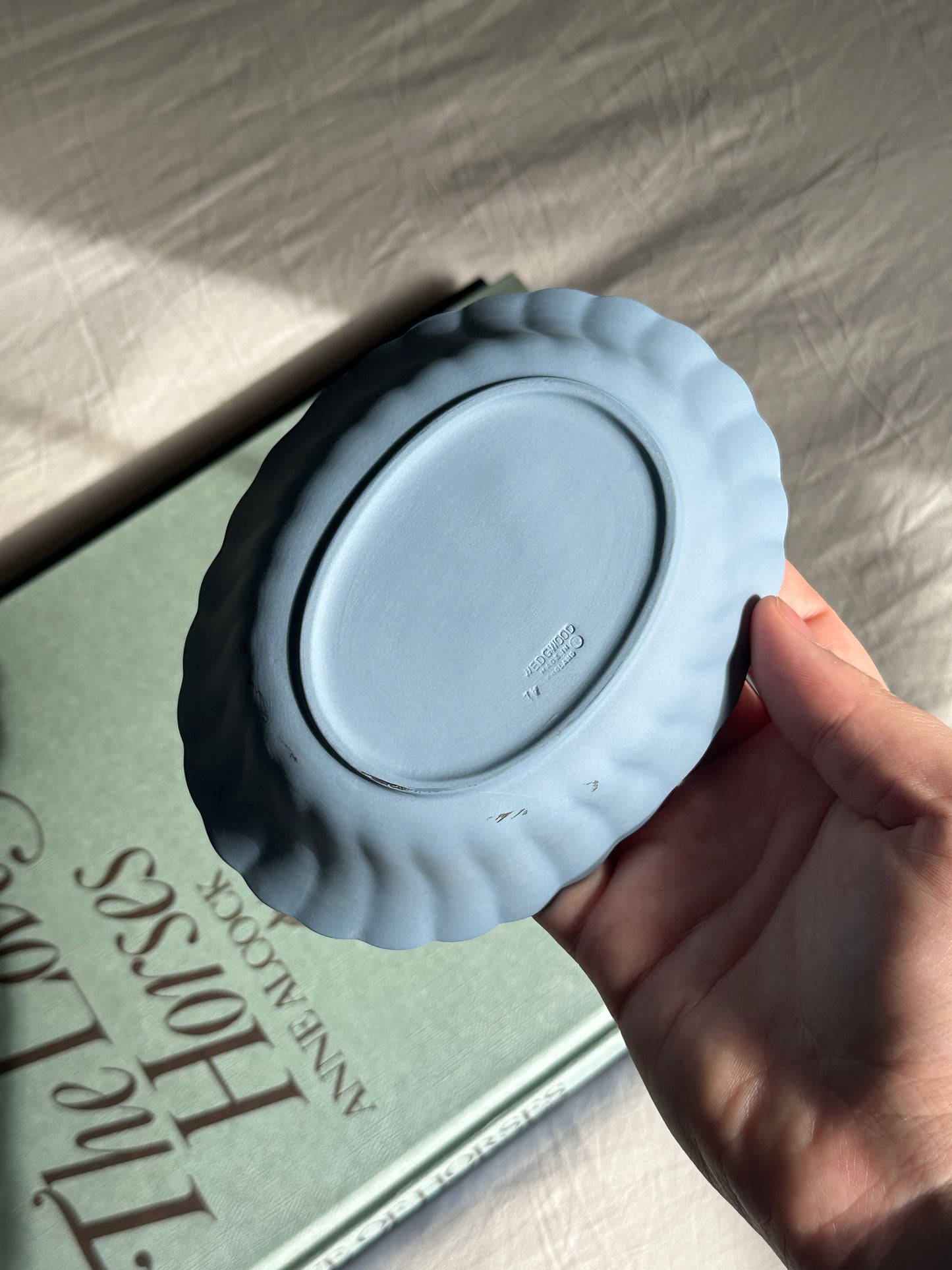 Wedgwood Jasperware Blue Basket