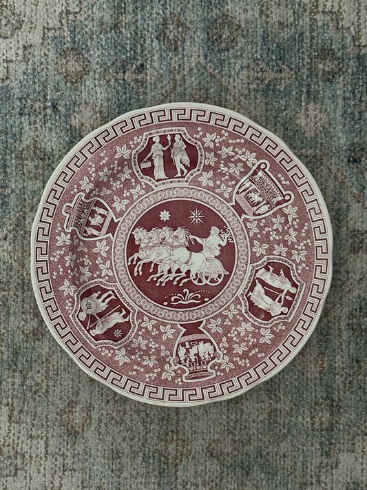 Spode Archive Collection "Greek" Display Plate | Red Transferware