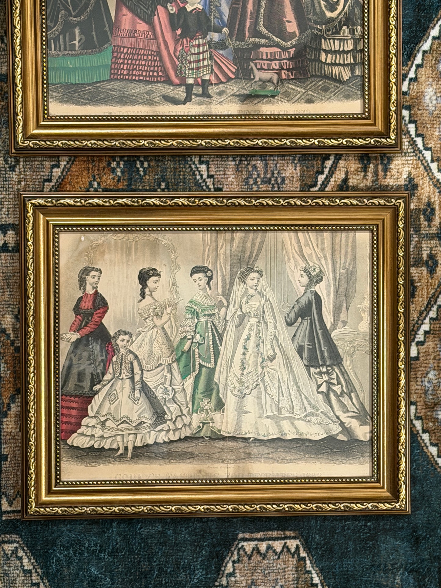Antique Godey's Fashion Plates, 1868 & 1870