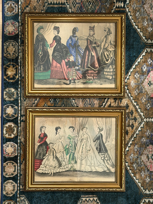 Antique Godey's Fashion Plates, 1868 & 1870