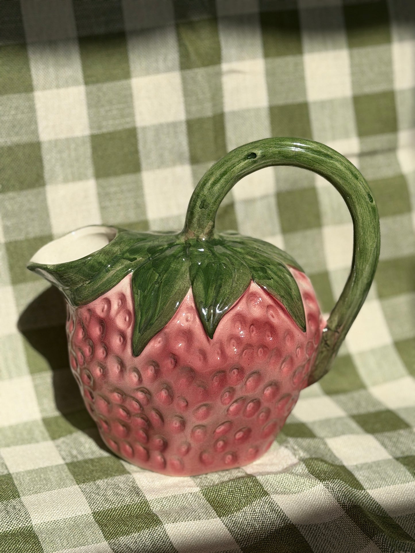 Italian Majolica Fruit Pitchers
