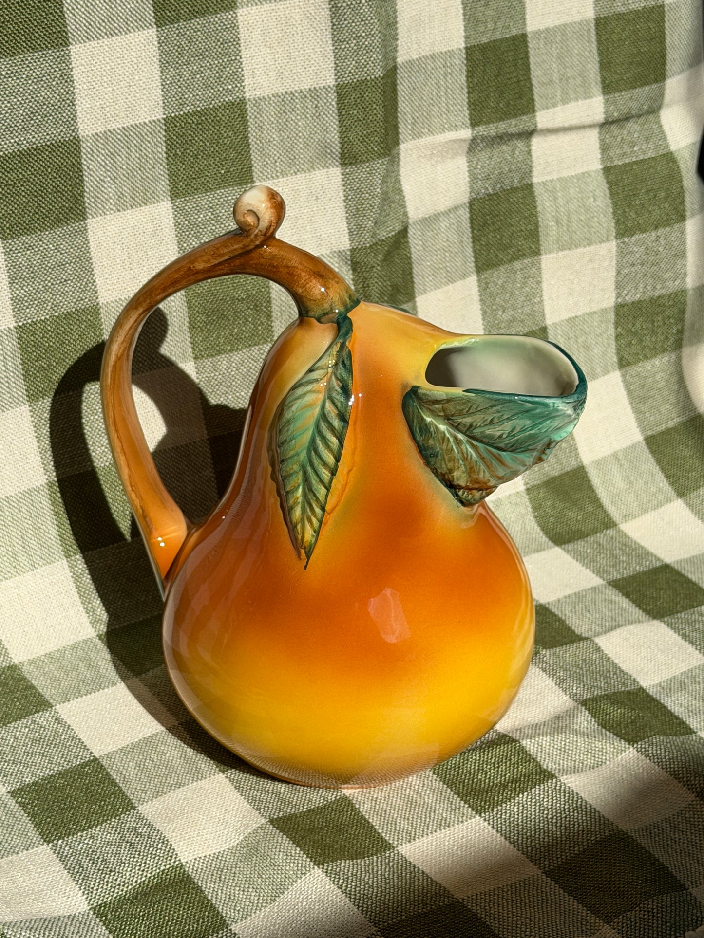 Italian Majolica Fruit Pitchers