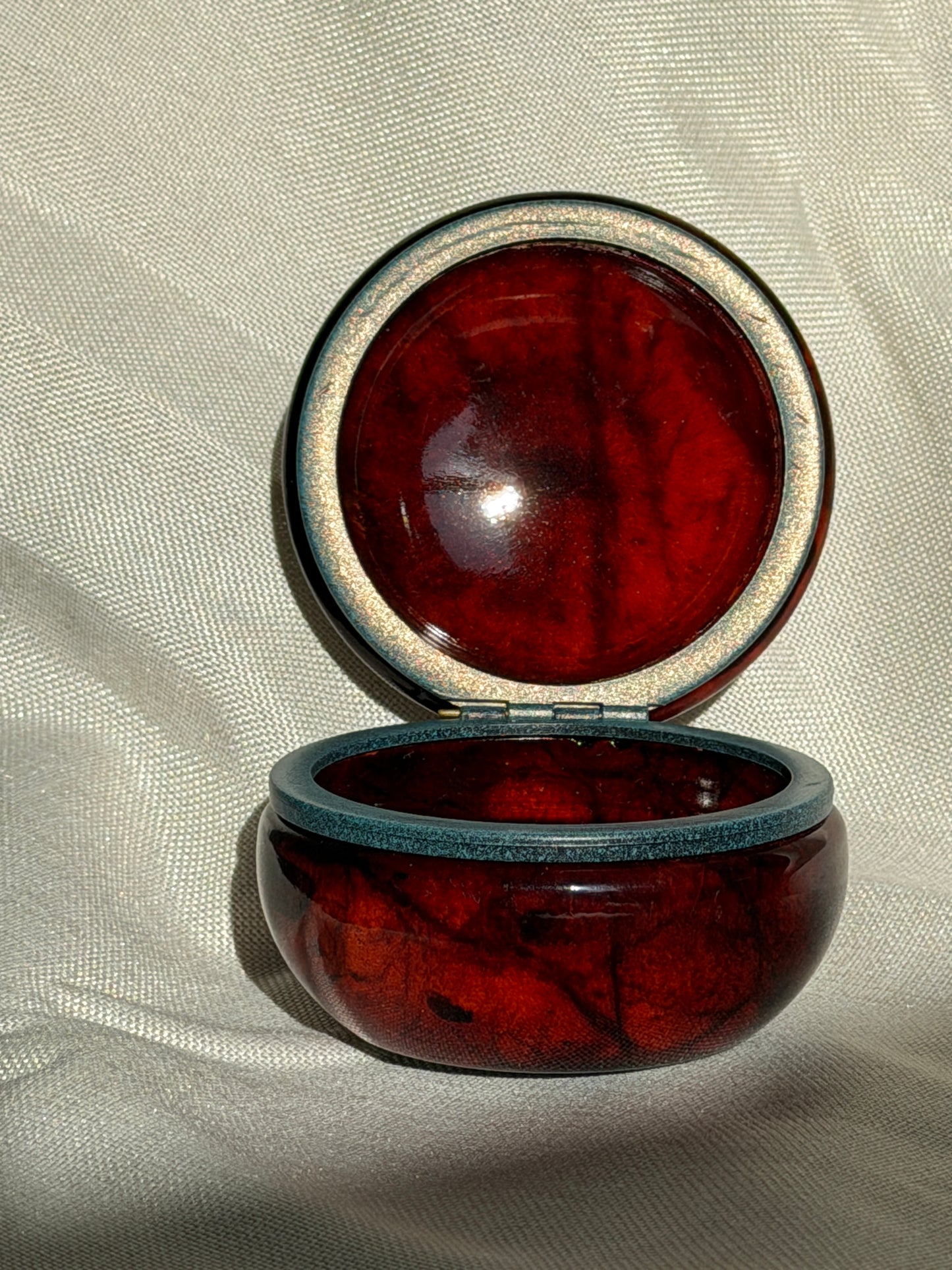 Red Alabaster Trinket Box