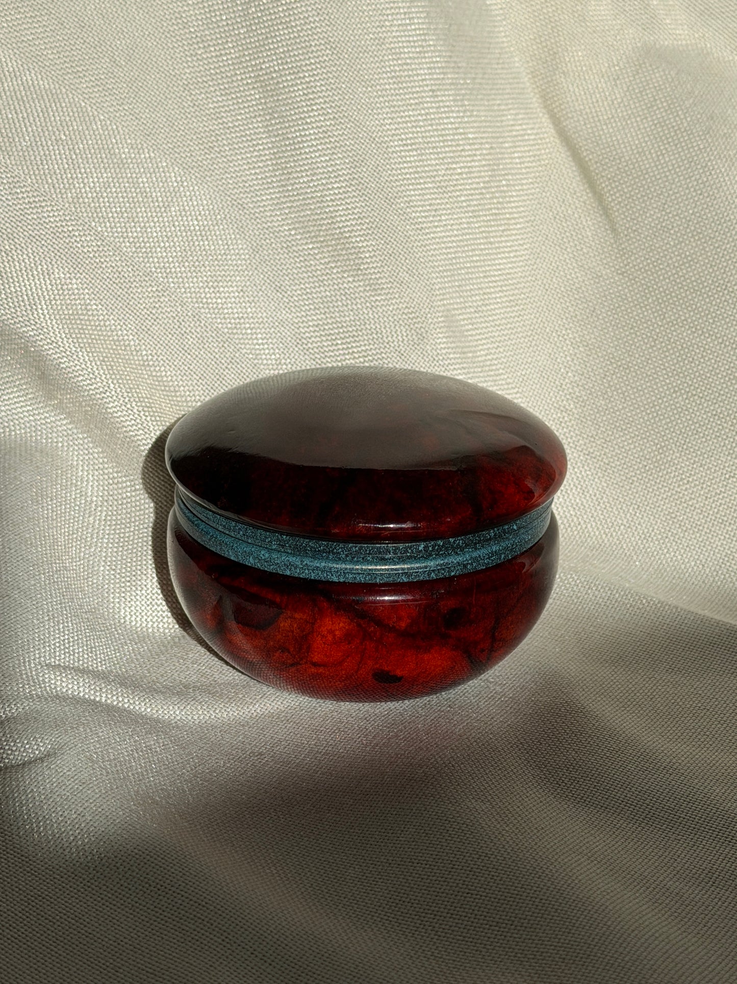 Red Alabaster Trinket Box