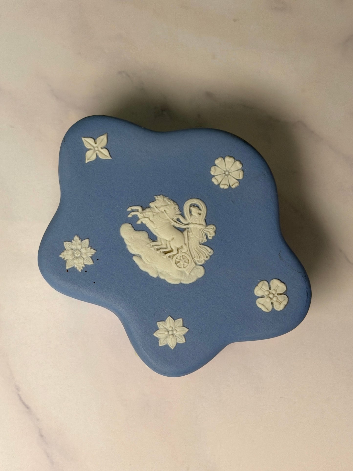 Wedgwood Blue Jasperware Star Trinket Box