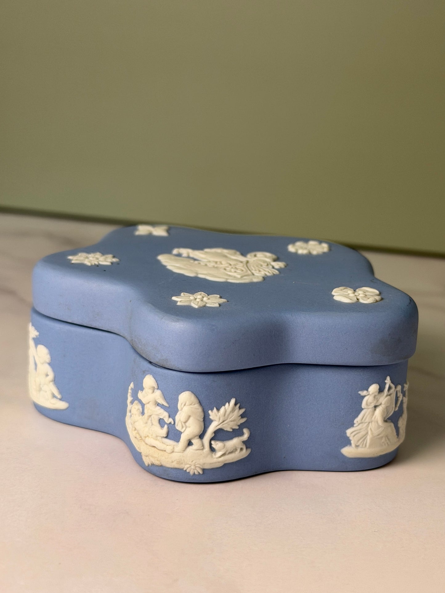 Wedgwood Blue Jasperware Star Trinket Box