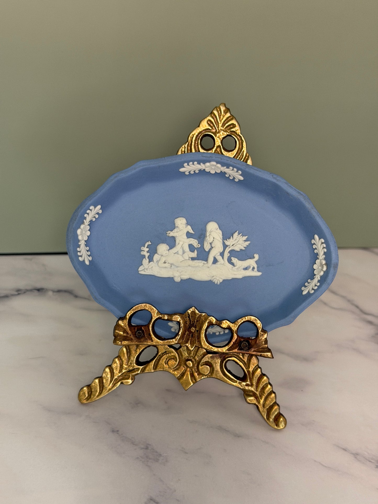 Wedgwood Blue Jasperware Trinket Tray