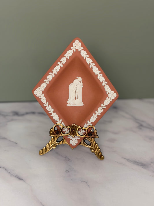 Wedgwood Terracotta Jasperware Diamond Tray