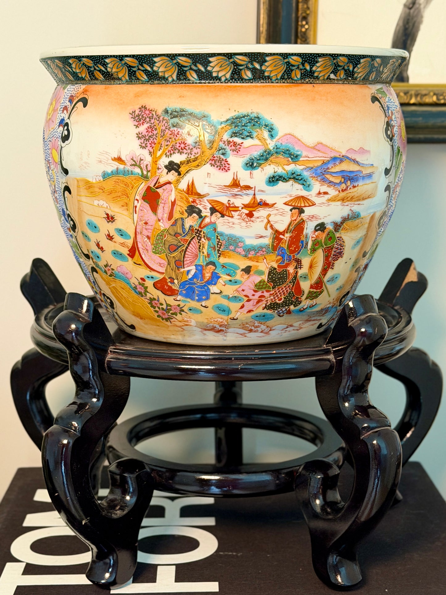 Satsuma Geisha Fishbowl Planter
