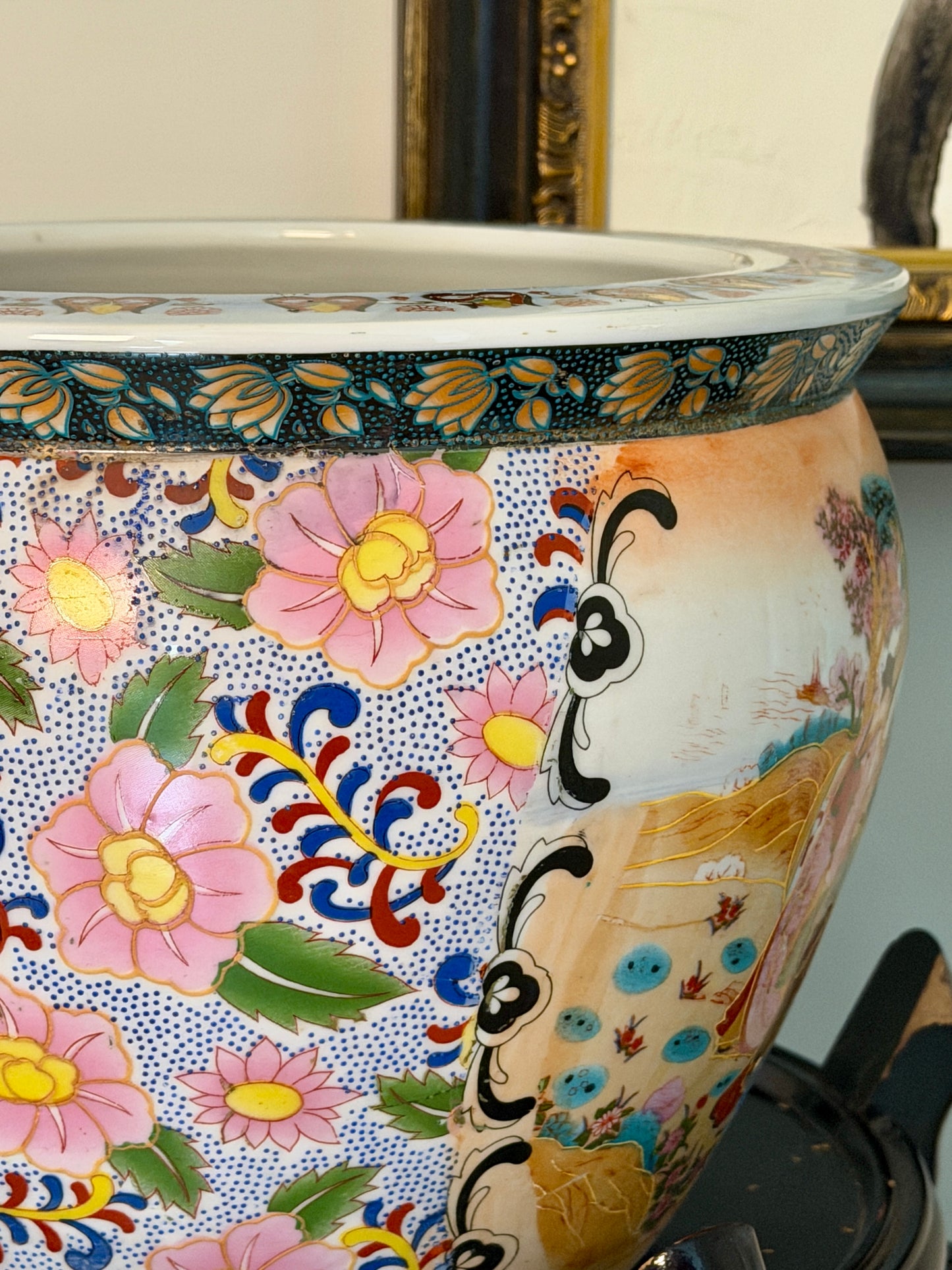 Satsuma Geisha Fishbowl Planter
