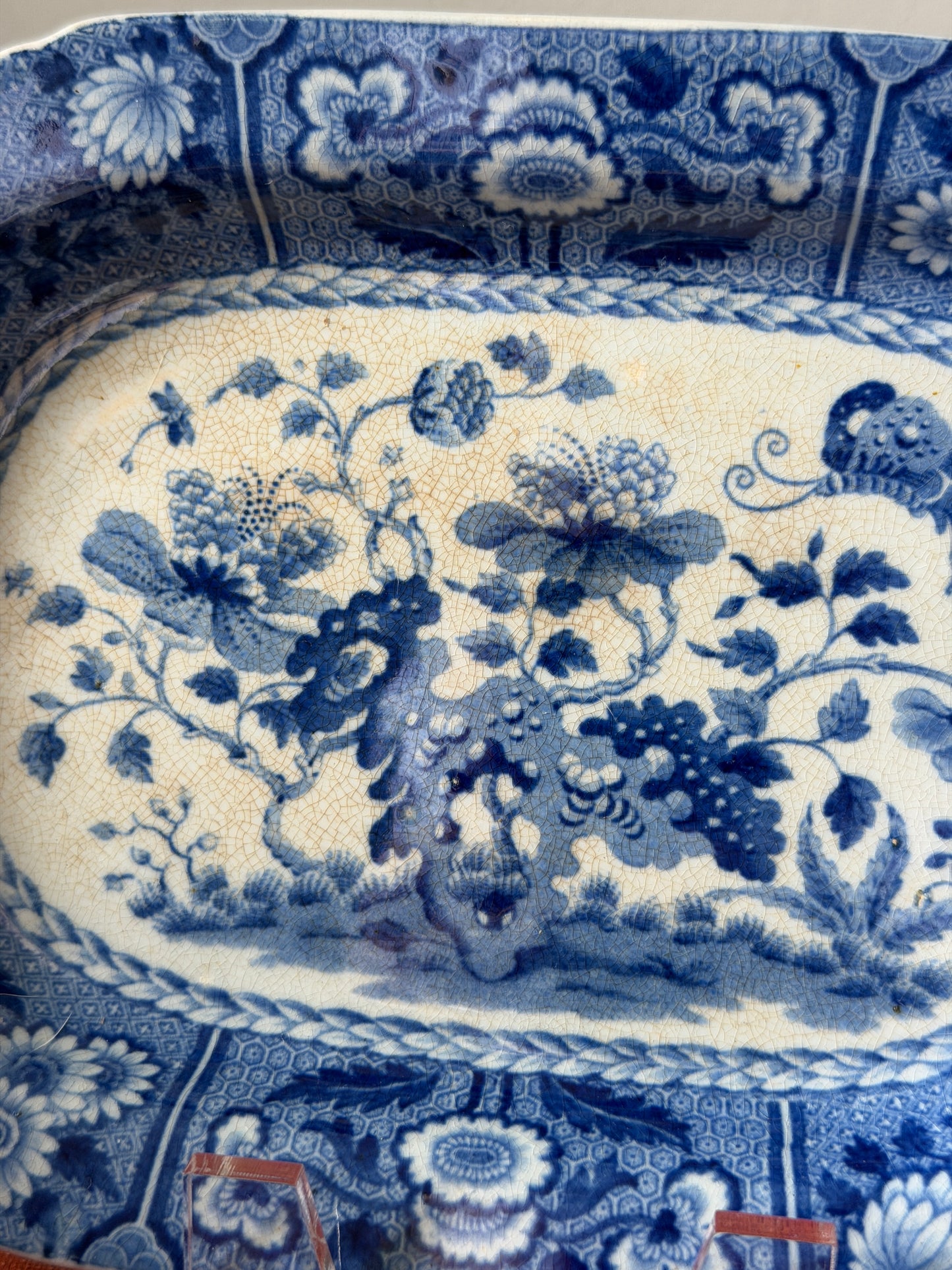 Copeland Spode Blue & White Platter | 'India' Pattern - c. 19th Century