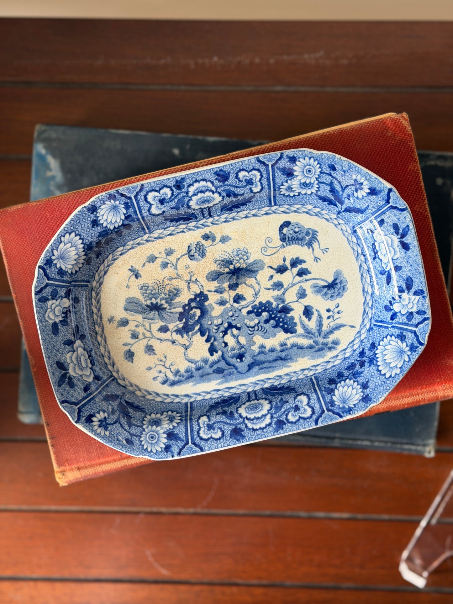 Copeland Spode Blue & White Platter | 'India' Pattern - c. 19th Century