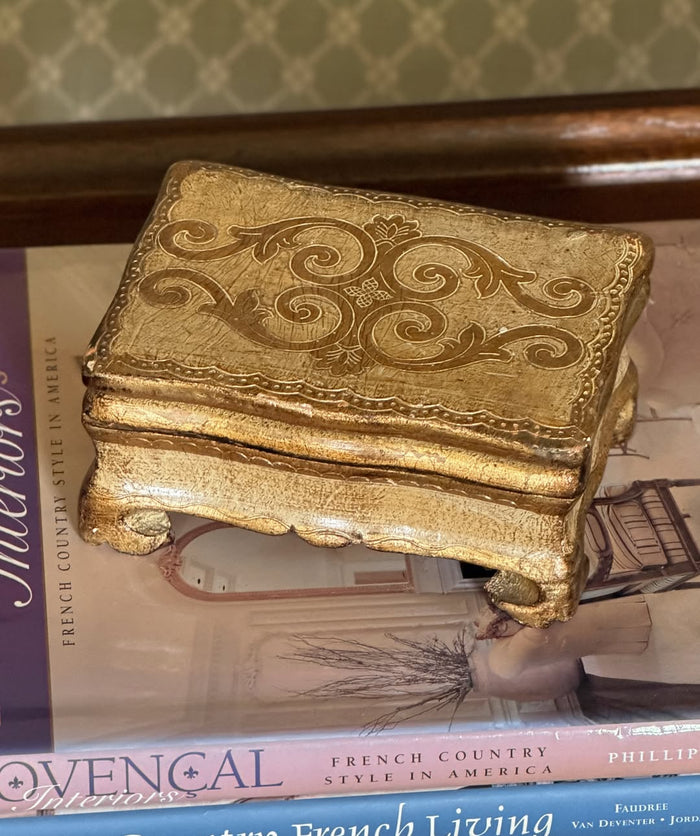 Florentine Footed Box, Made in Italy