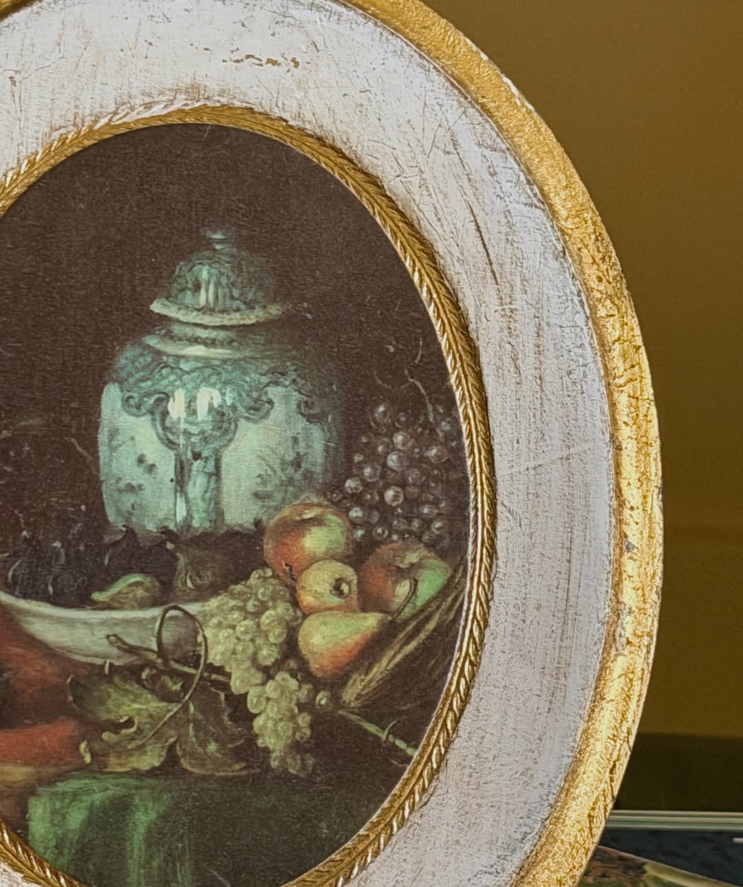 Florentine Still-Life Plaque, Made in Italy