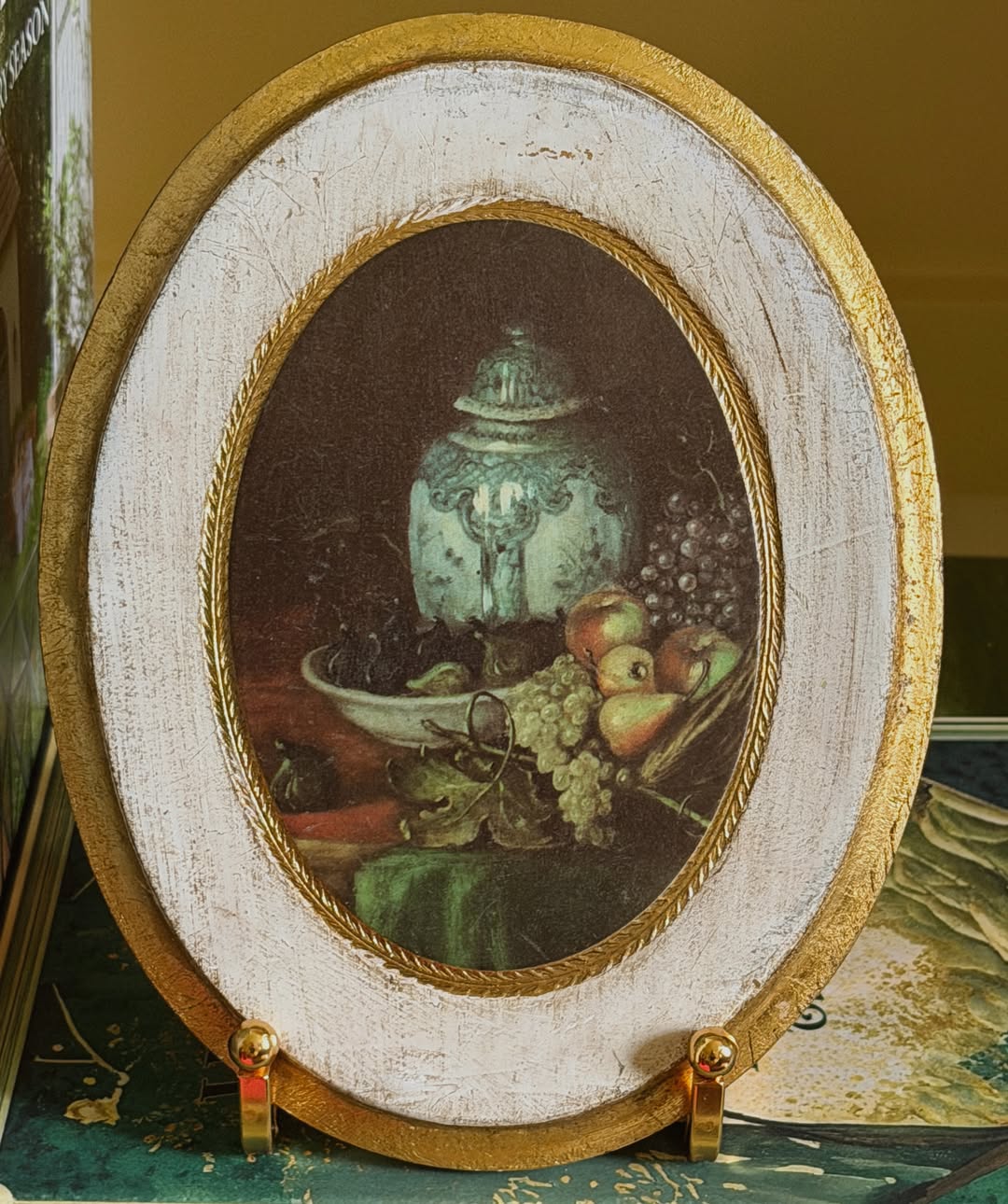 Florentine Still-Life Plaque, Made in Italy
