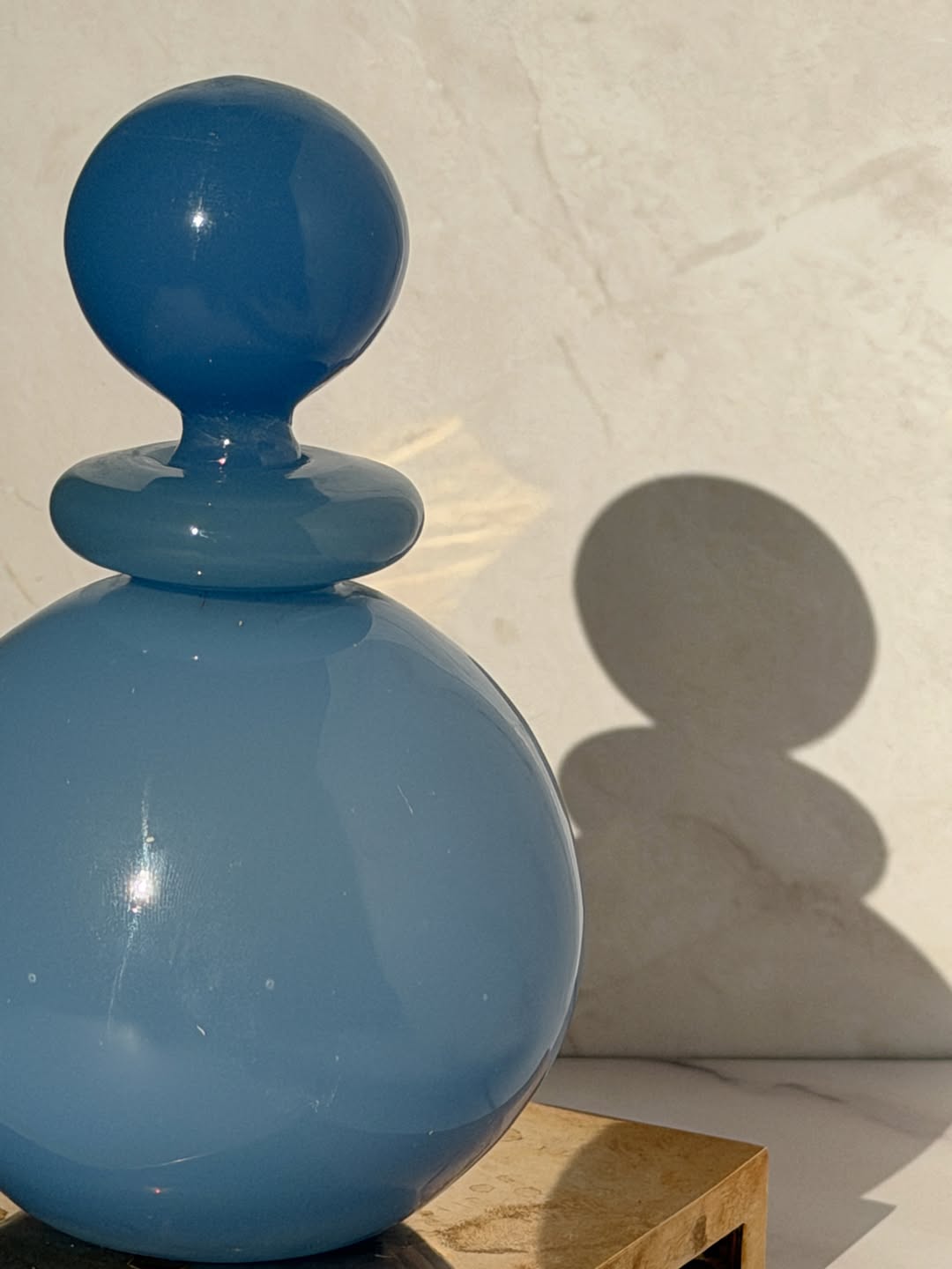 Periwinkle Blue Opaline Perfume/Scent Bottle