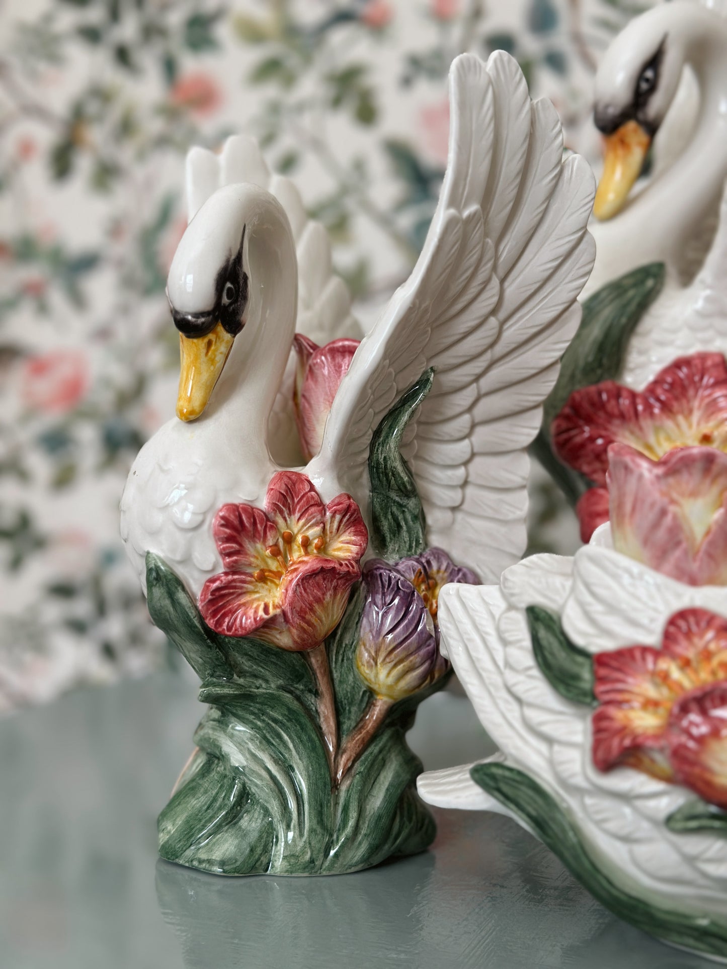 Fitz & Floyd "Tulip Swan" (Set of 3)