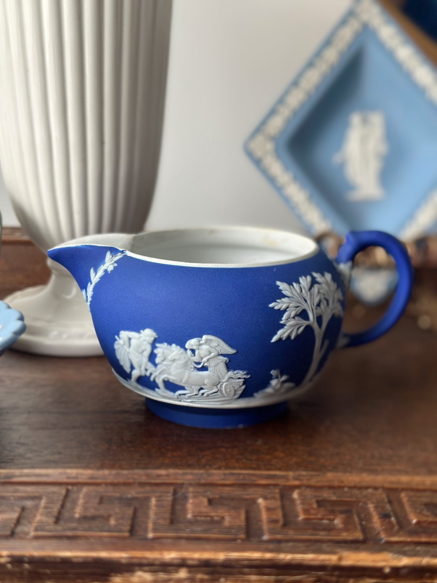 Wedgwood Jasperware Cobalt Dip Creamer
