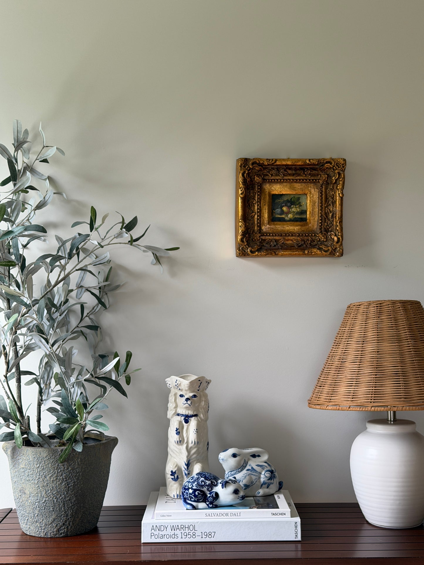Petite Fruit Still Life, Giltwood Framed Original Oil Painting